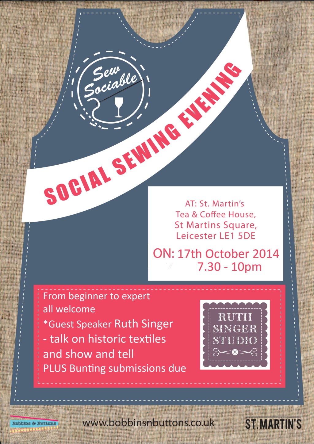 Old Textiles at October’s Sew Sociable