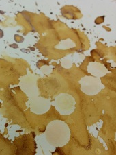 Experimental stain marks